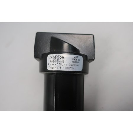 Dixon 1/4In 250Psi Npt Pneumatic Filter F03-02MMB